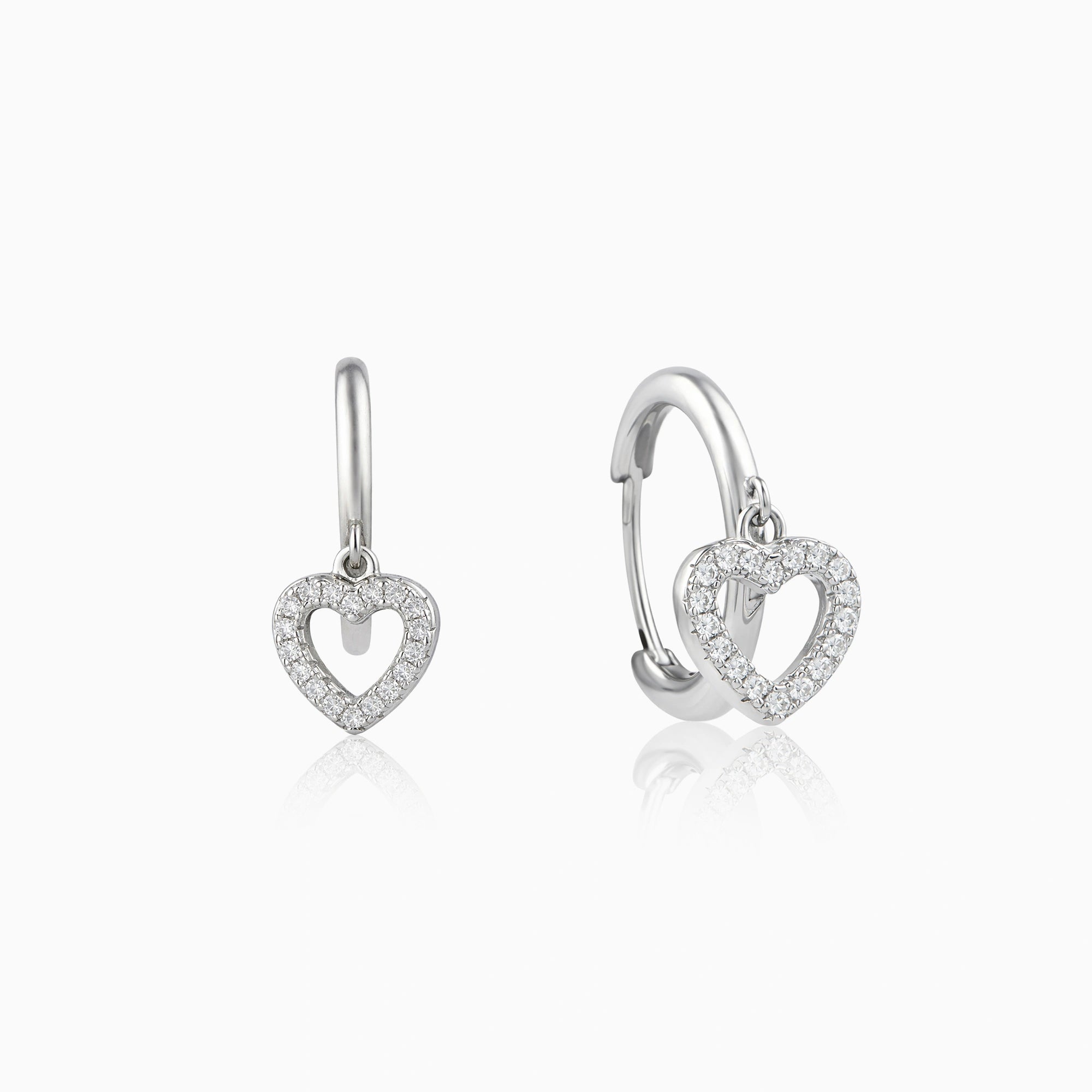 Heart Charm Earrings Ishna