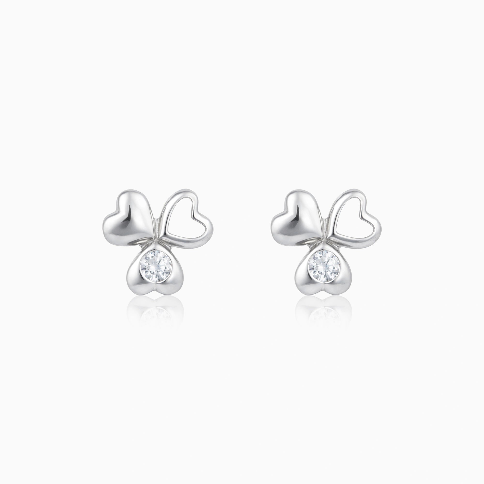 Heart Cluster Stud Earrings Ishna