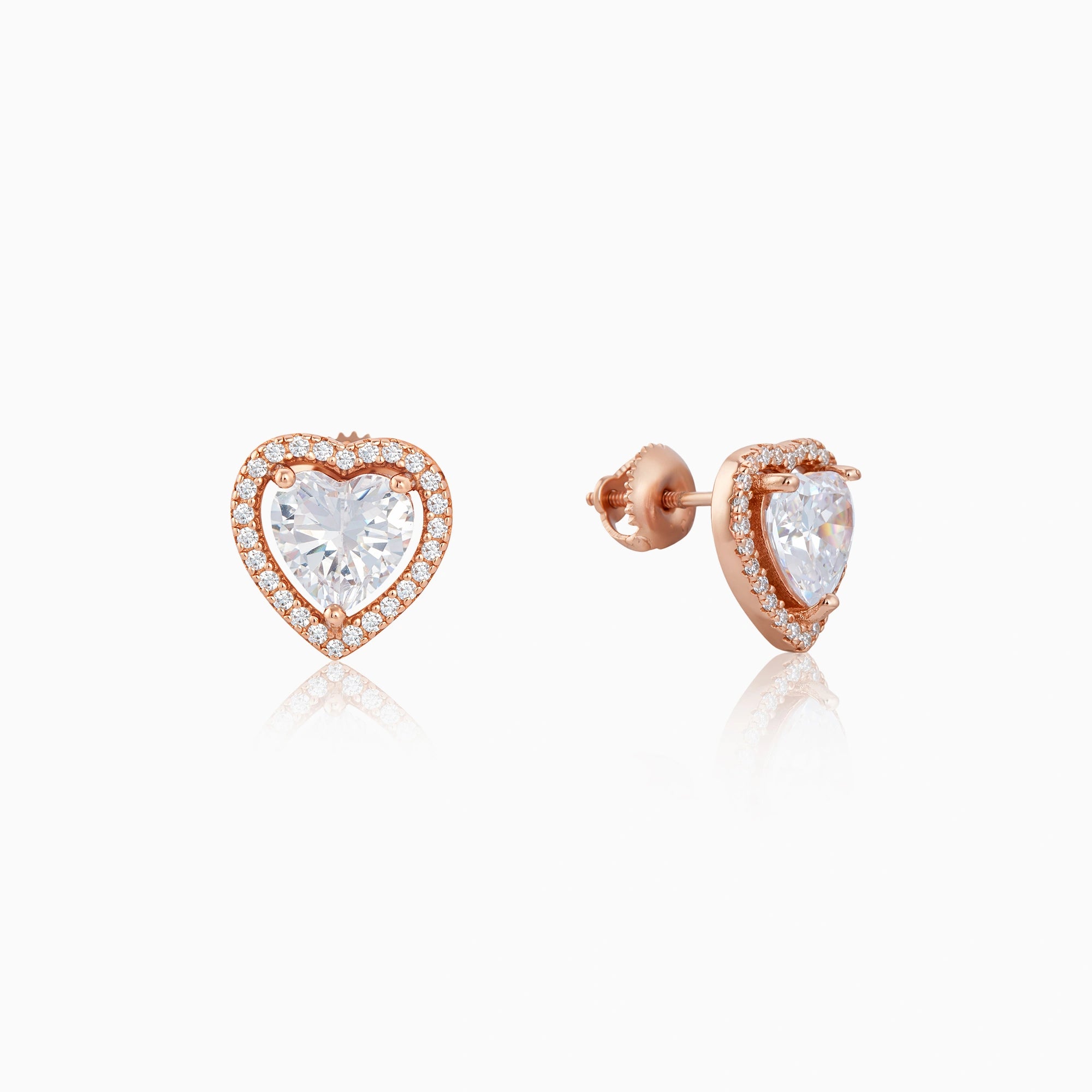 Heart Halo Earrings Ishna
