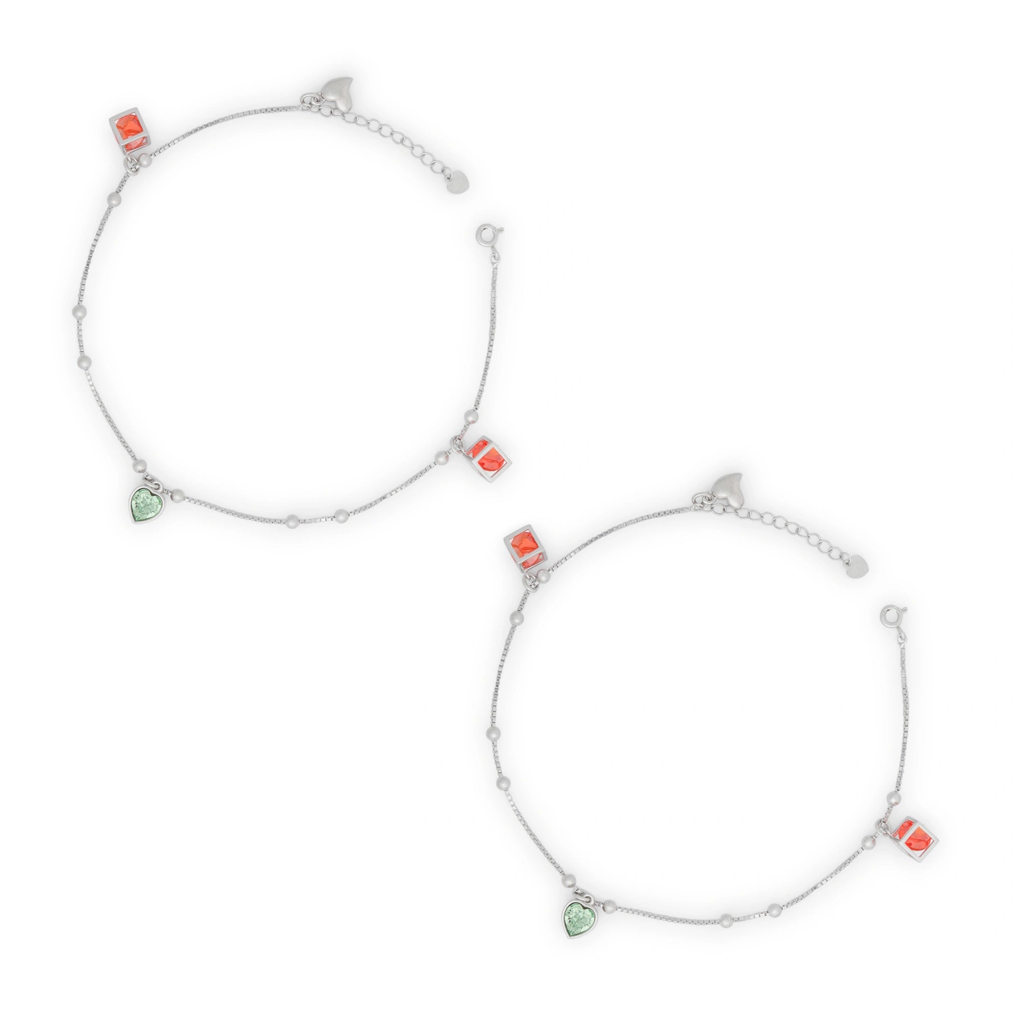 Heart Motif Anklet Ishna