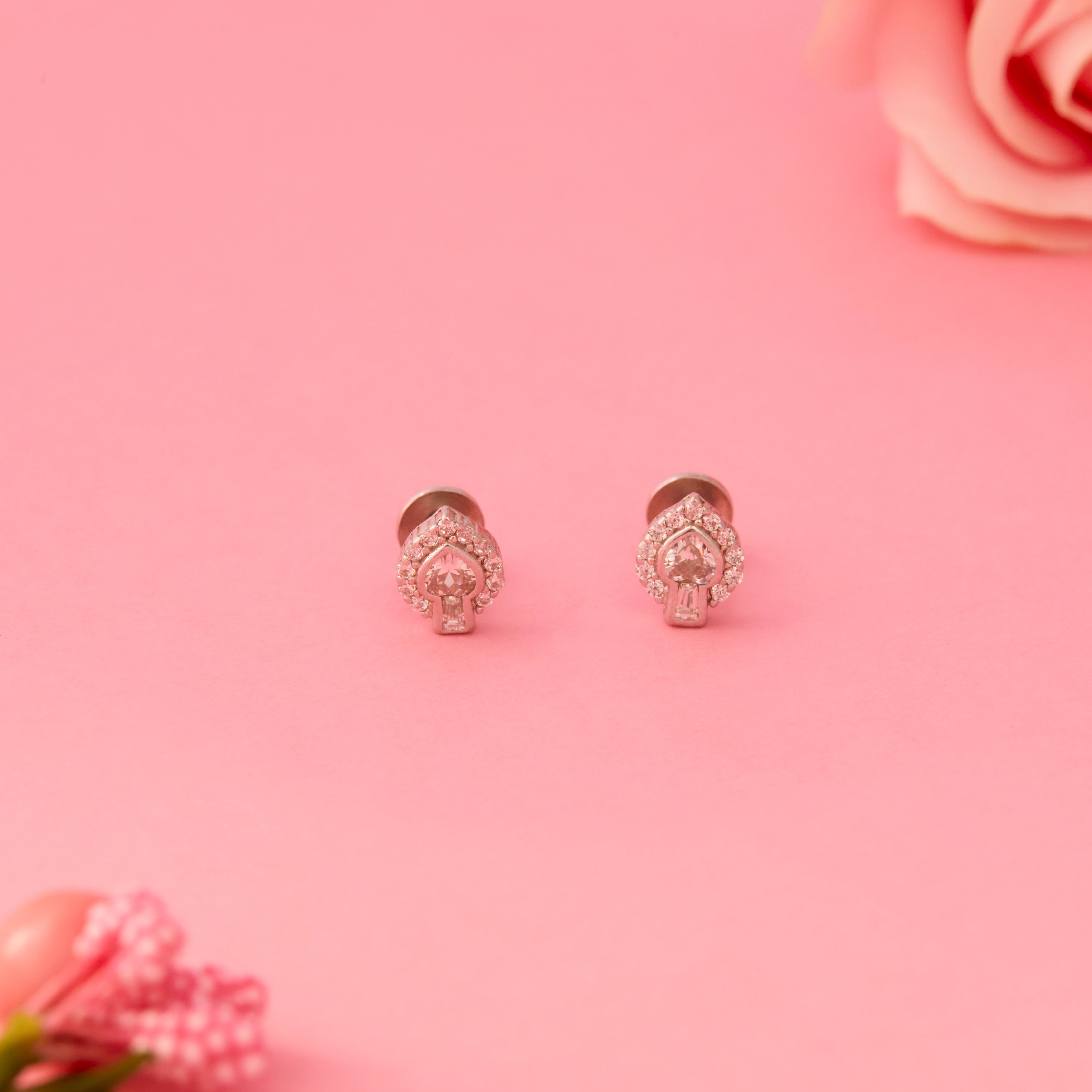 Heart Motif Earrings Ishna