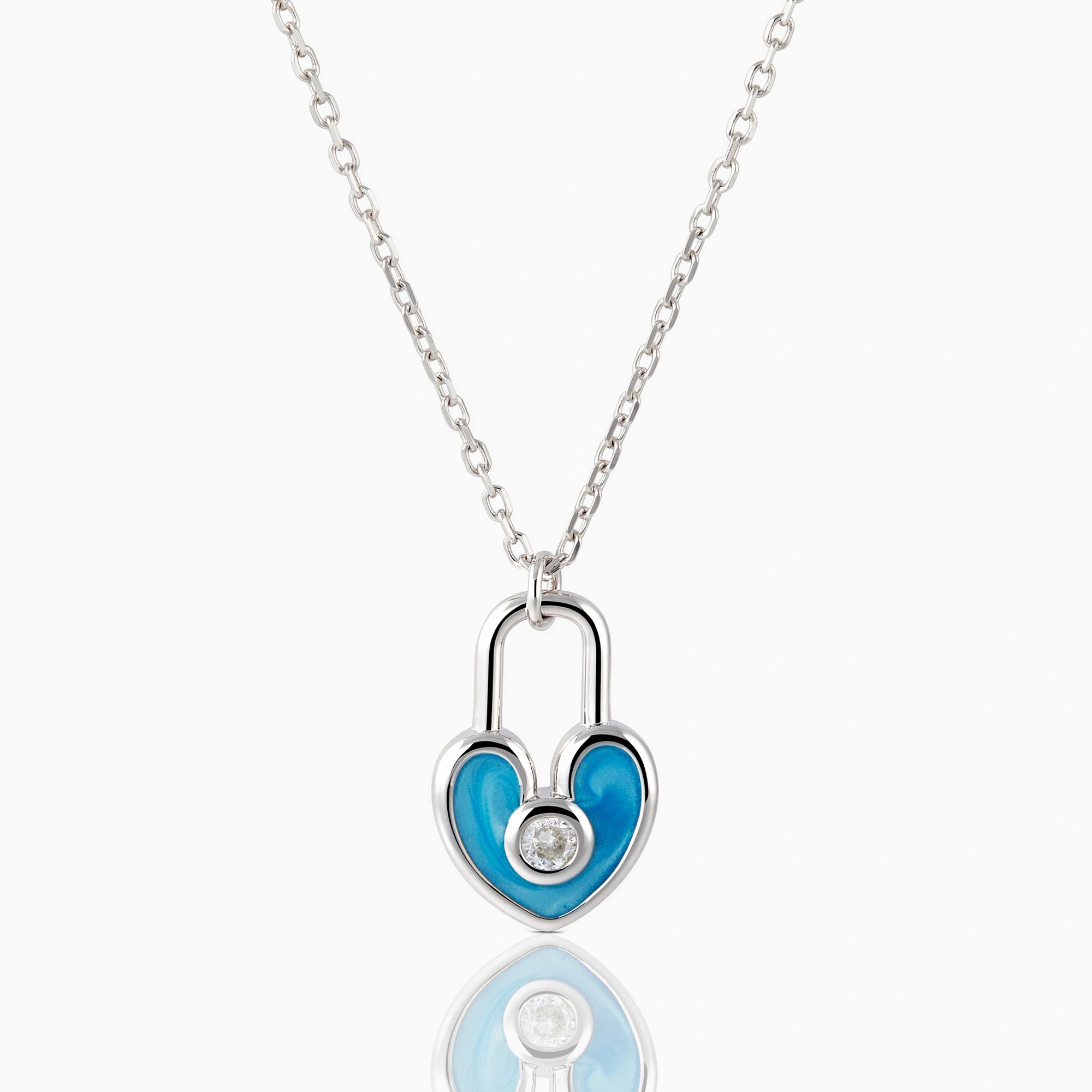 Heart Padlock Pendant Chain Ishna 