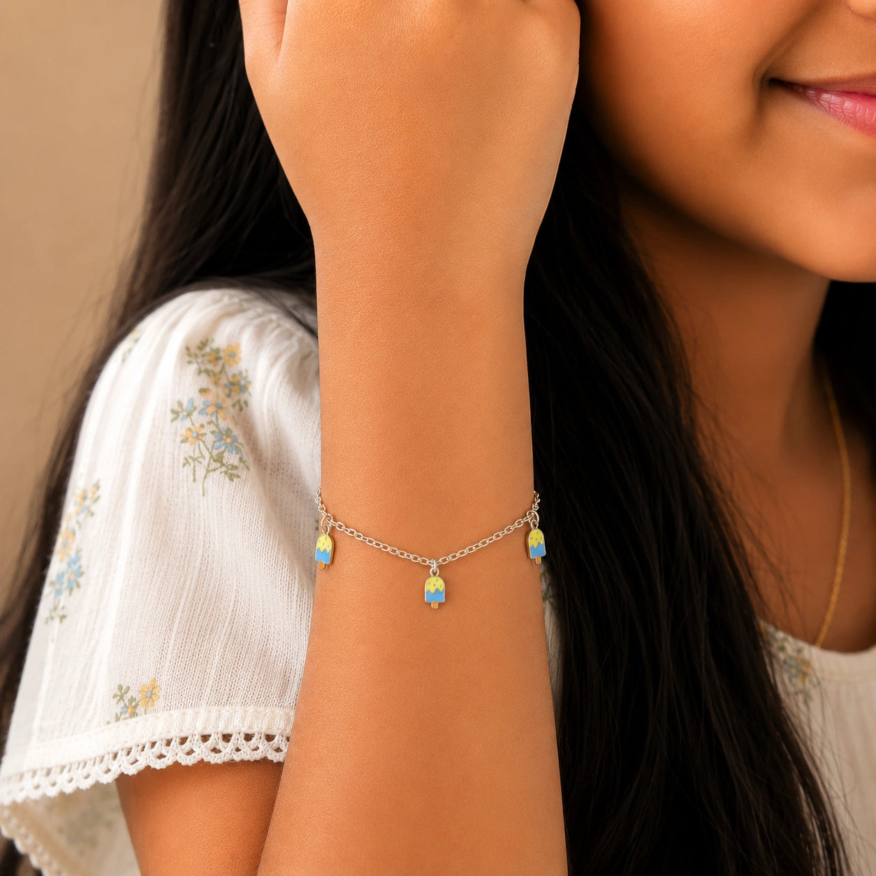 Ice Cream Bracelet in Sterling Silver Ishna