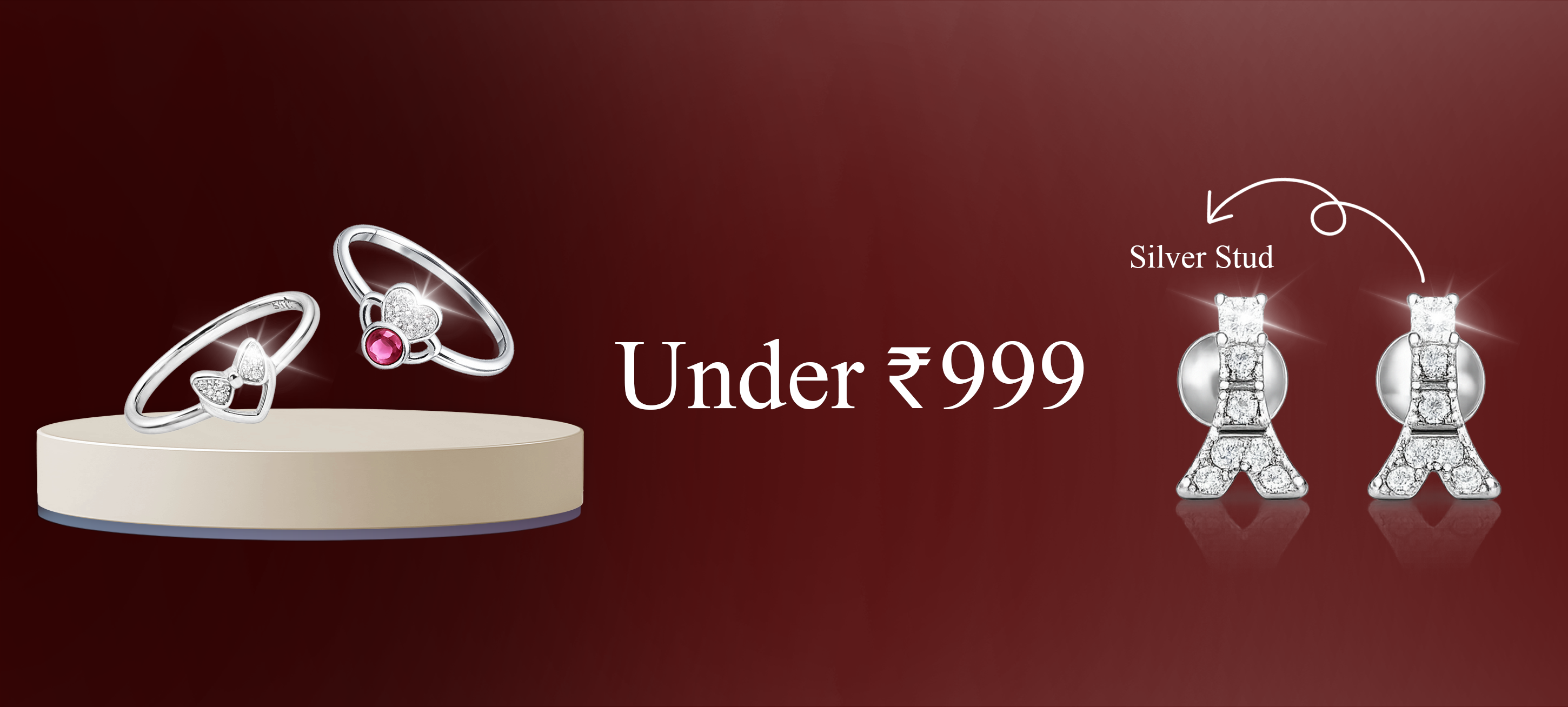 Jewellery Under 999 Banner Mobile