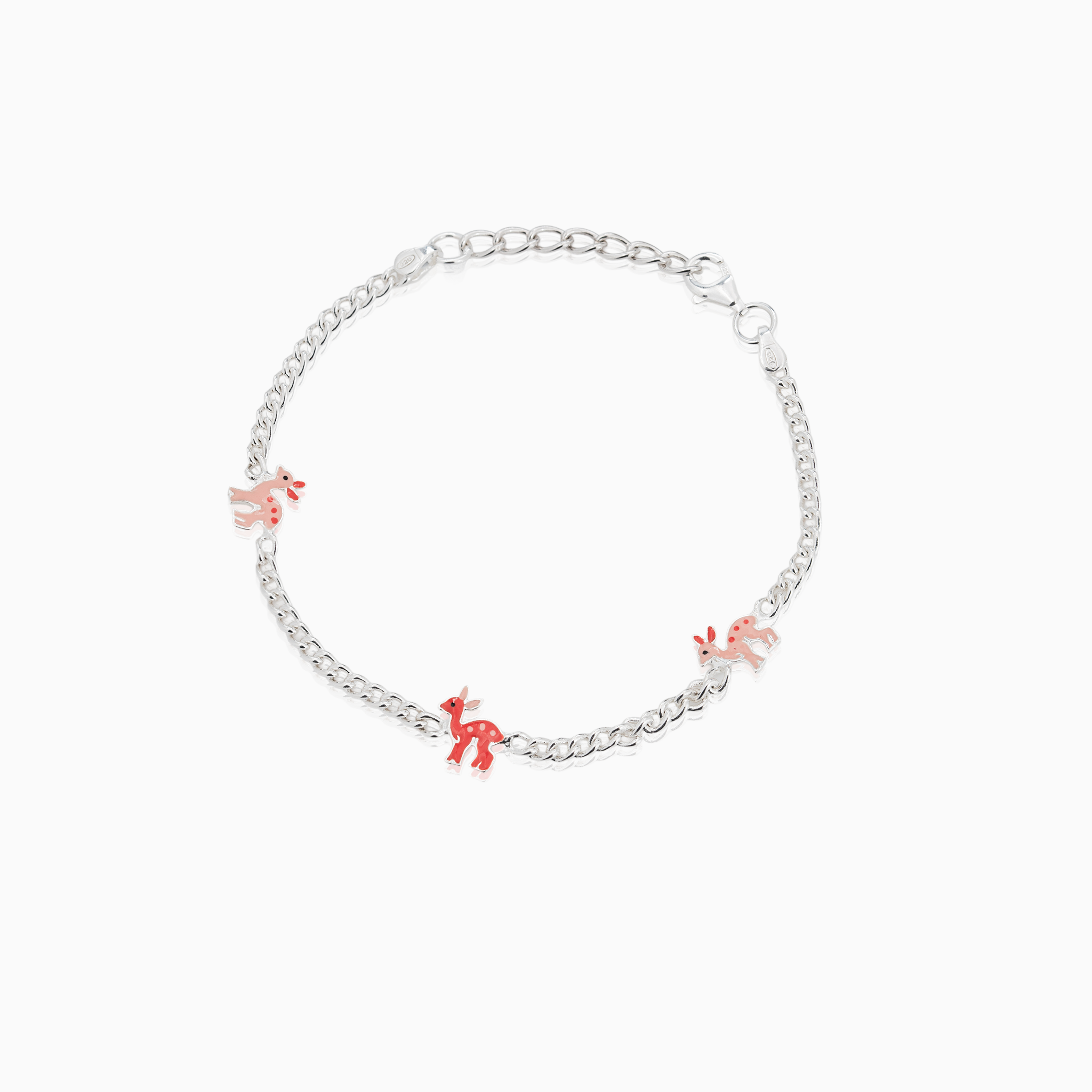 Kids sterling silver animal anklet