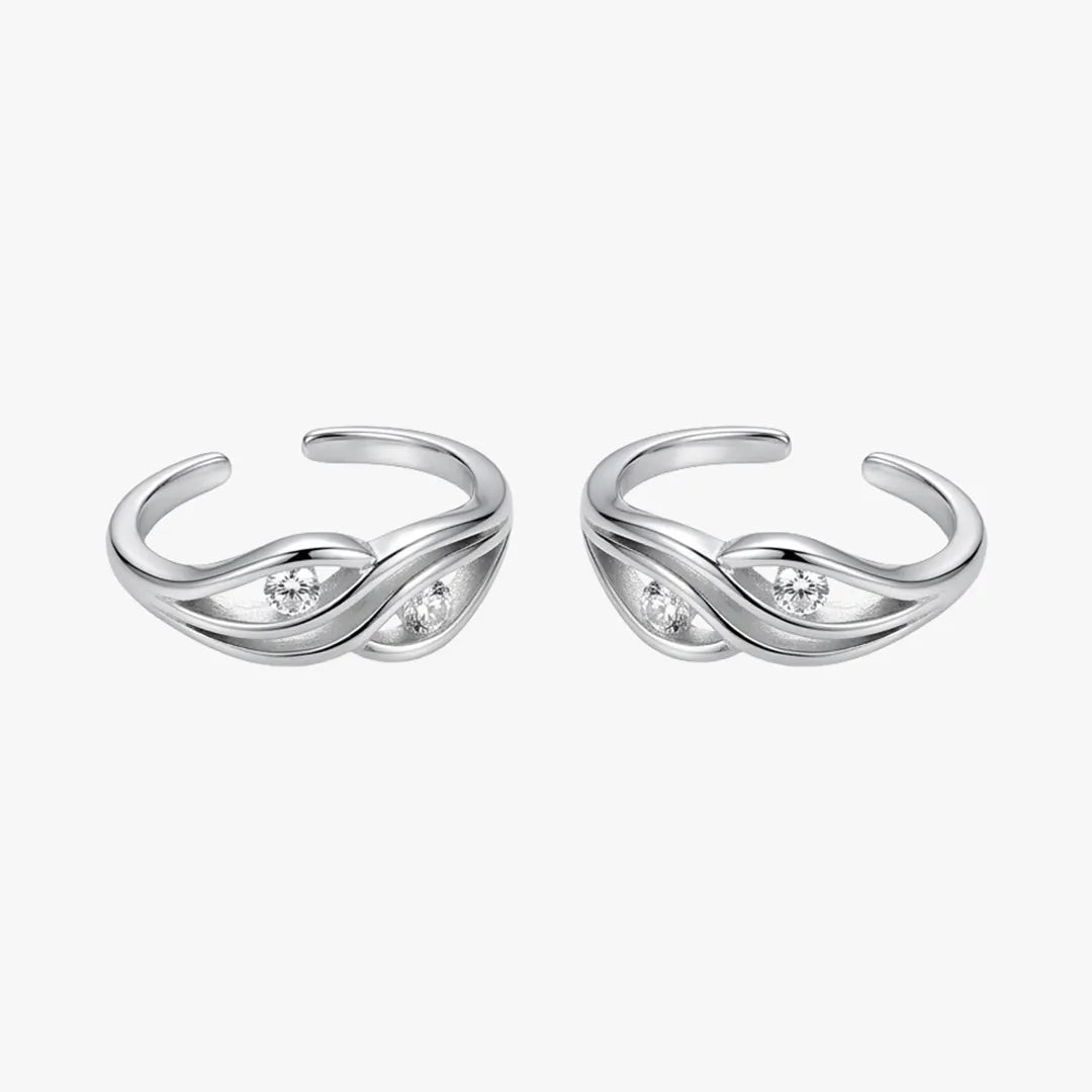 Leaf design stone metti for women