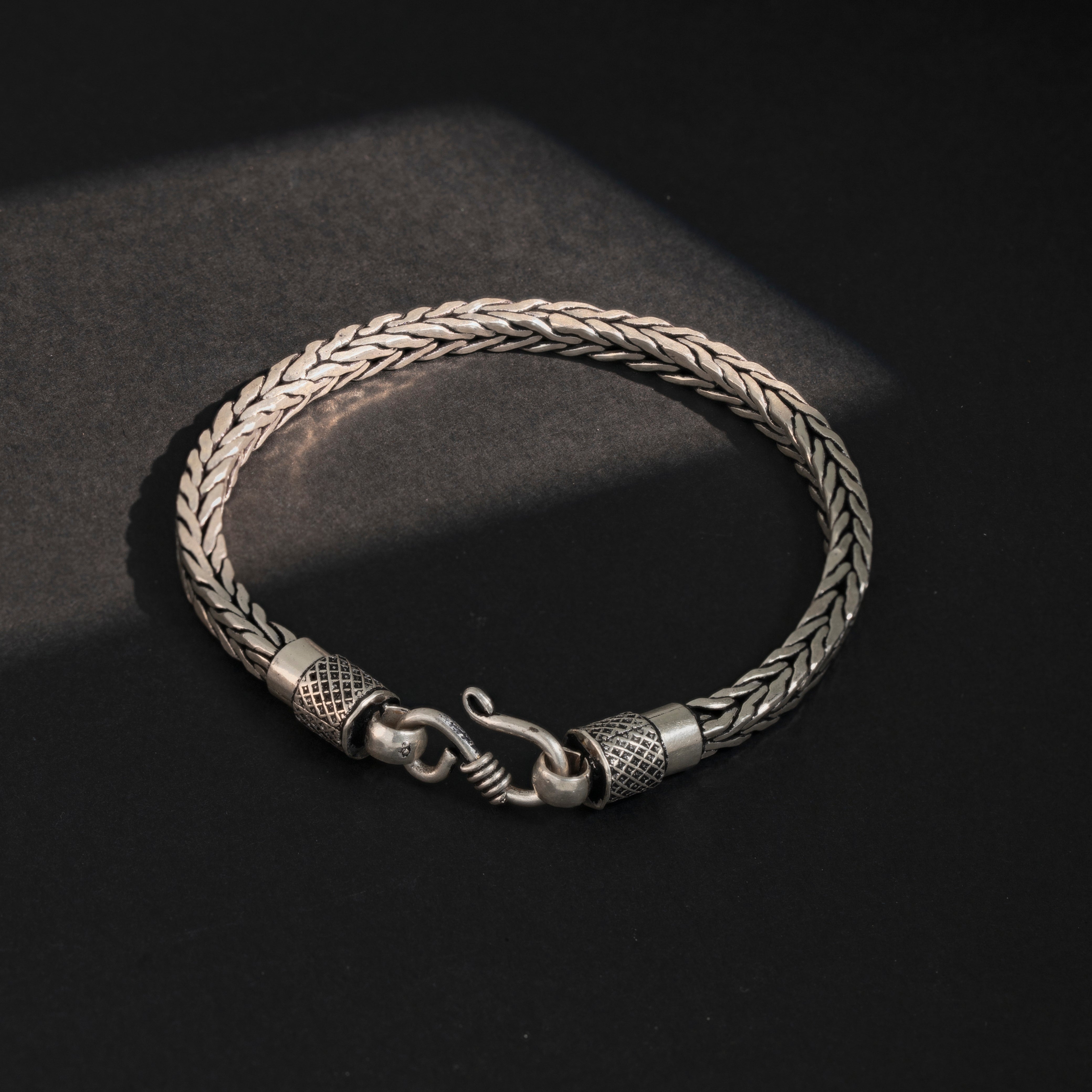 Handwoven Bali Chain Sterling Silver Bracelet
