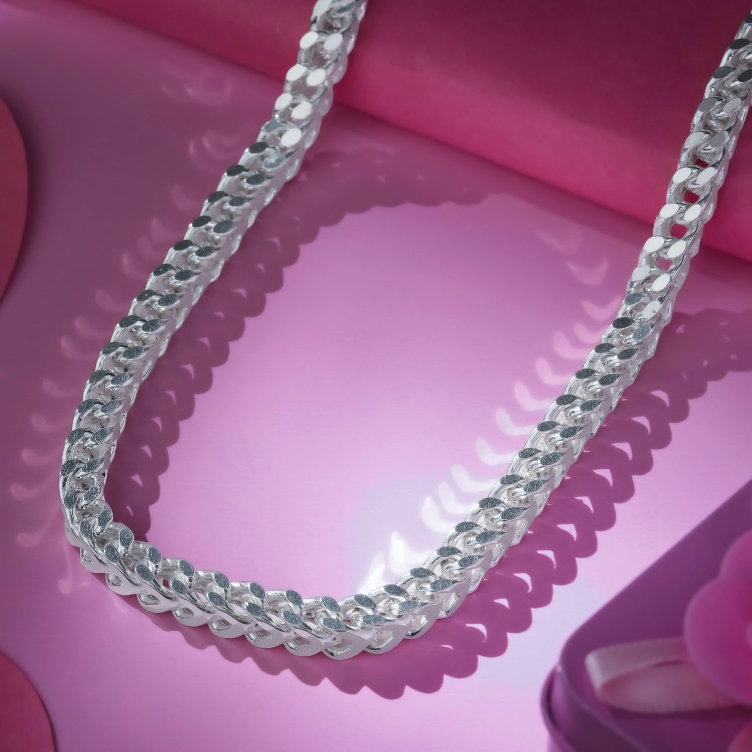 Minimalist silver kada for men