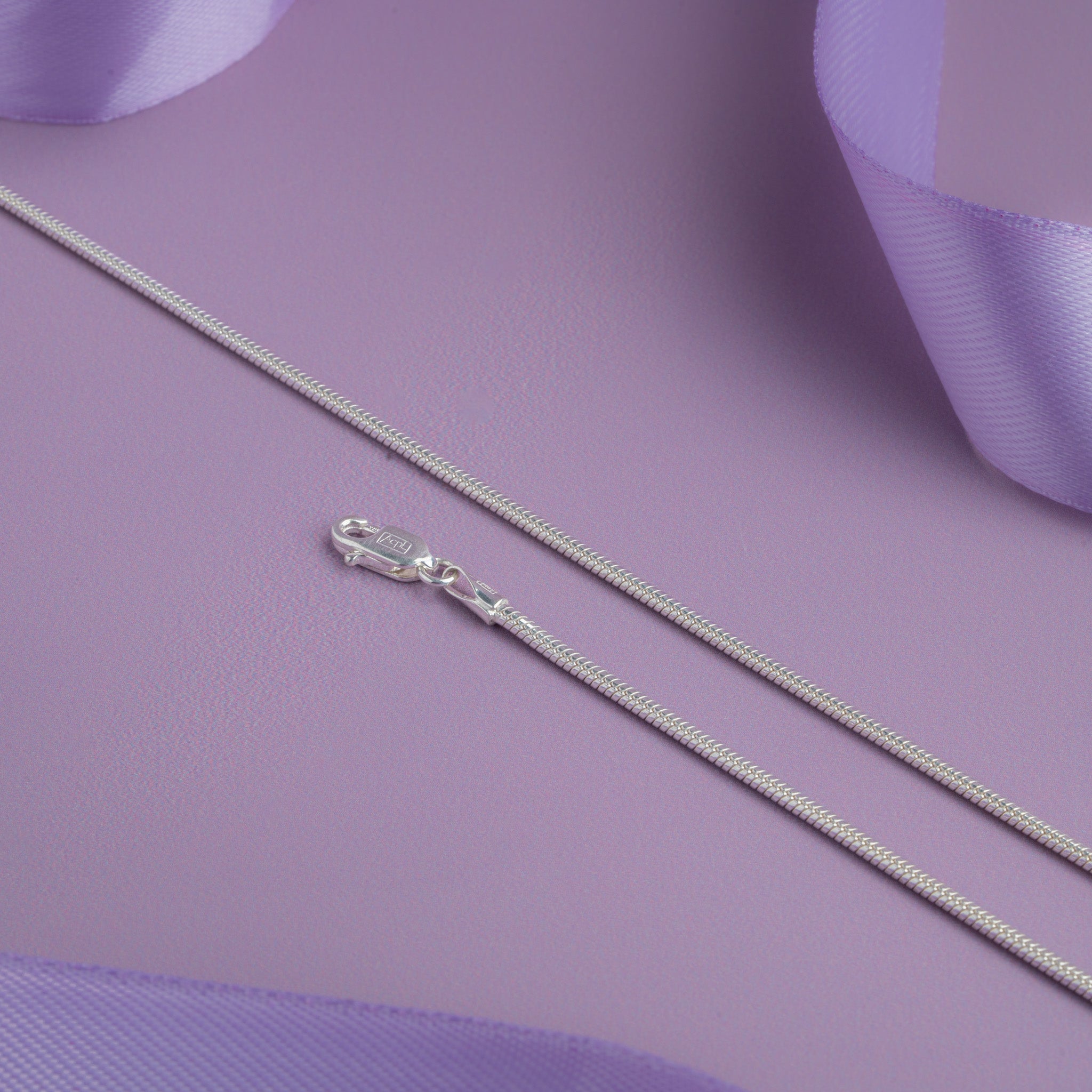 Minimal Sterling silver snake chain anklet