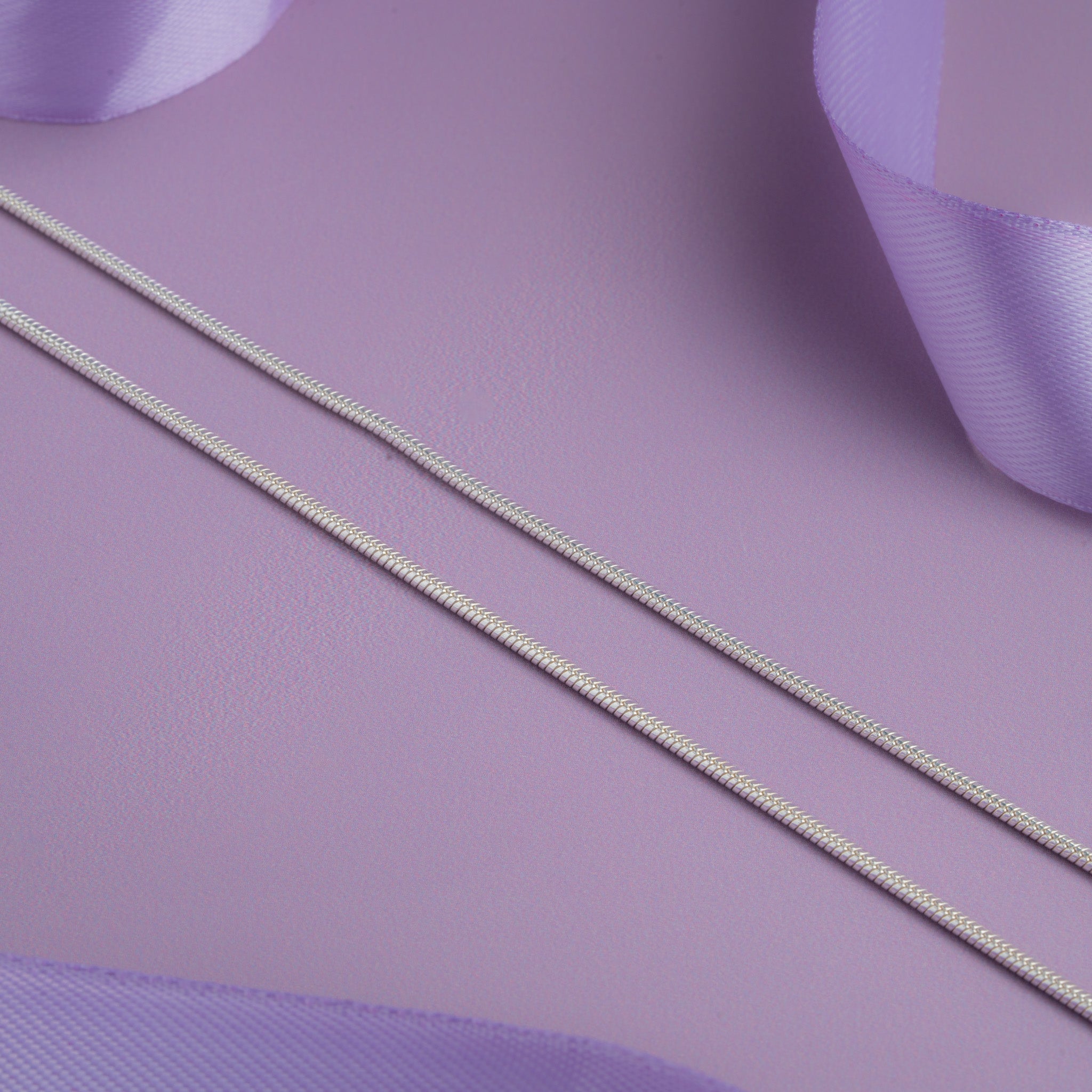 Minimal silver snake chain anklet