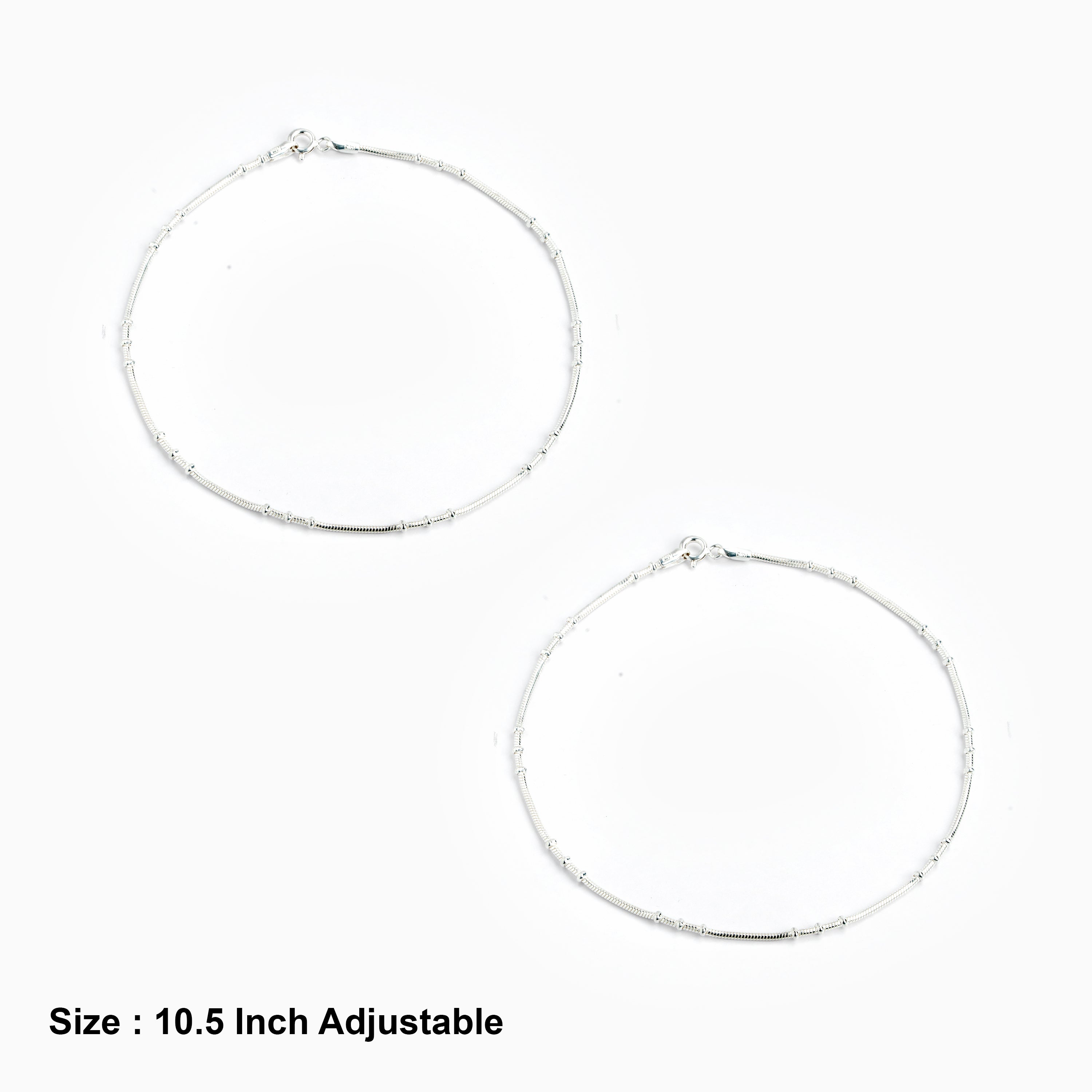 Minimalist 925 Sterling Silver Anklet Ishna
