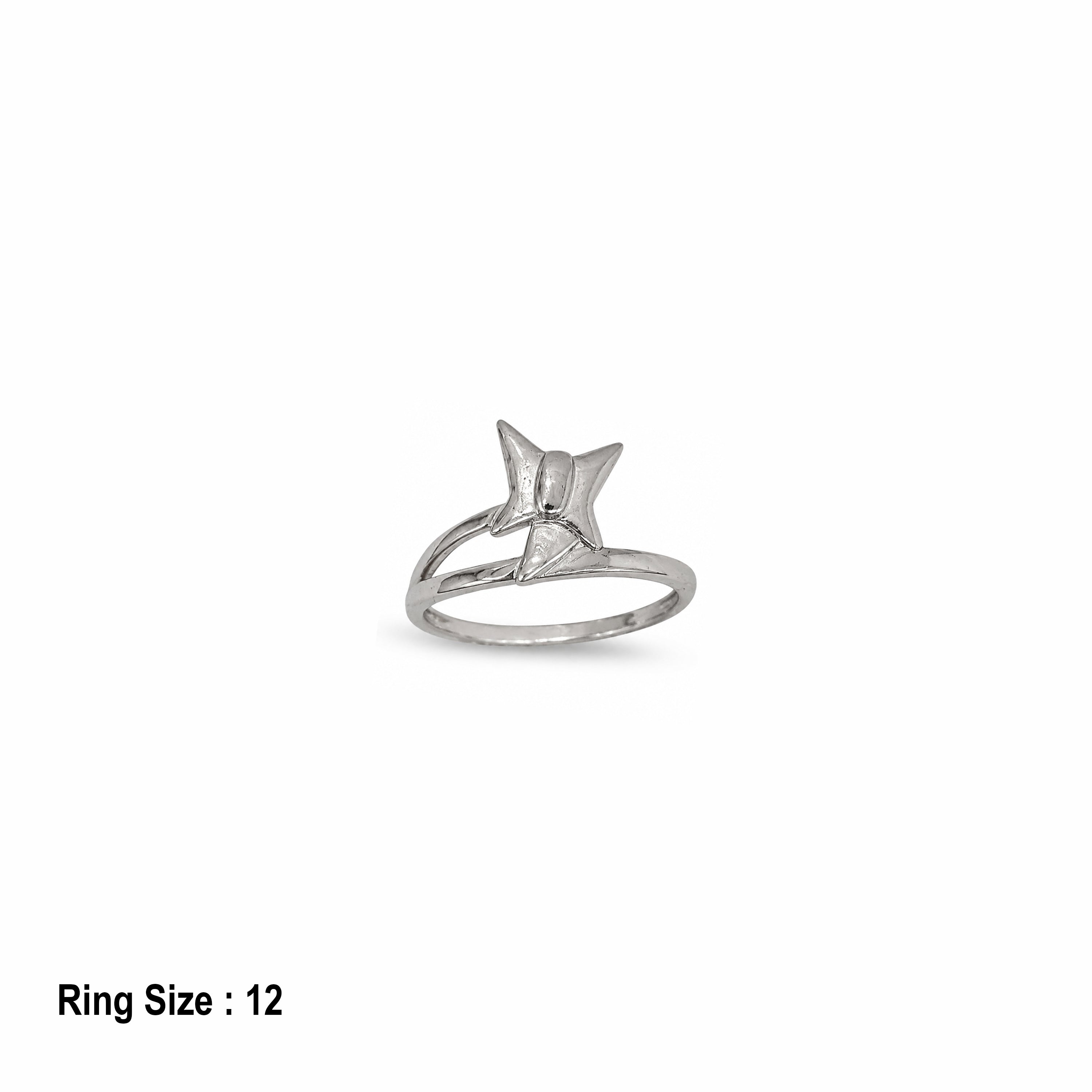 Minimalist Silver Bow Ring Ishna