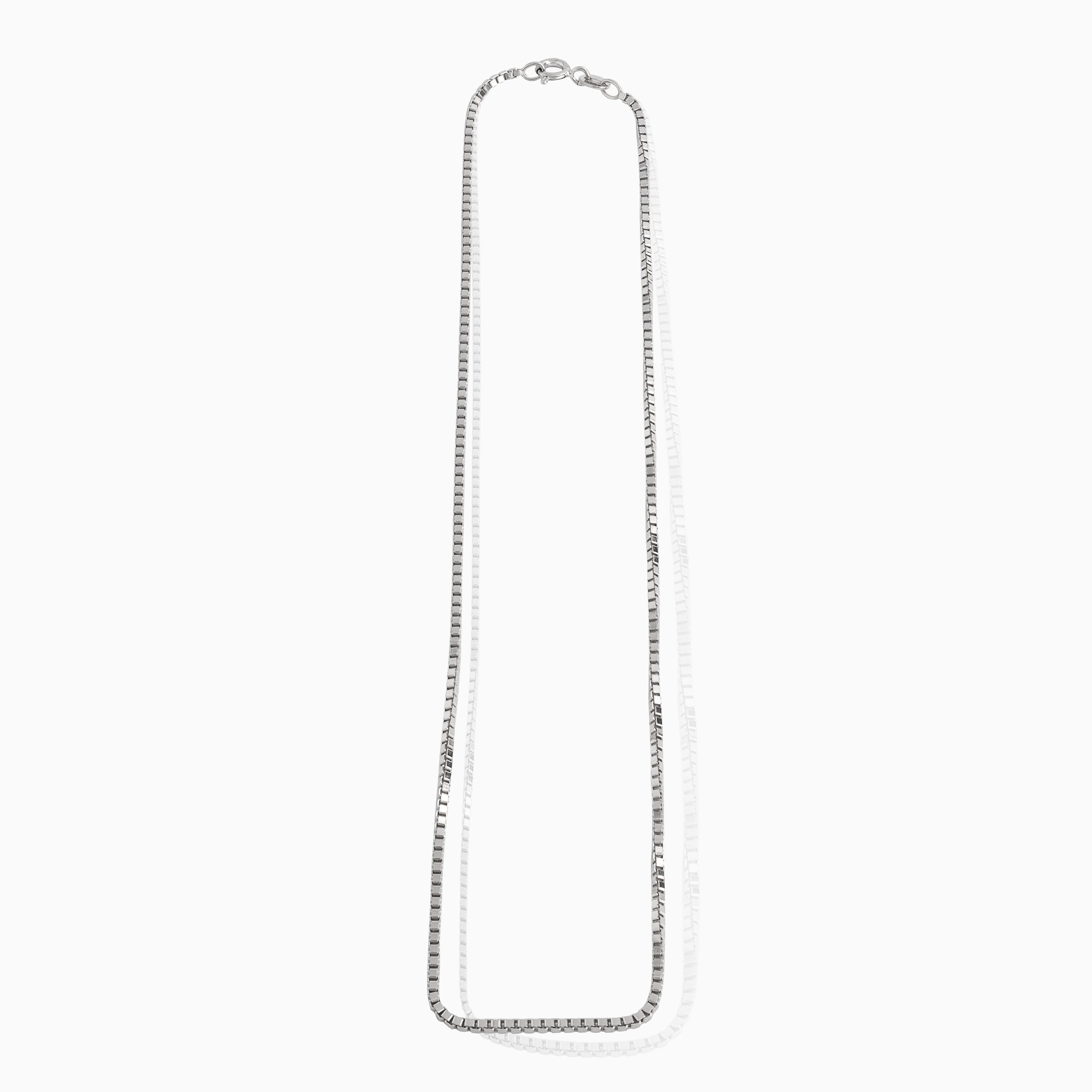 Minimalist silver box chain