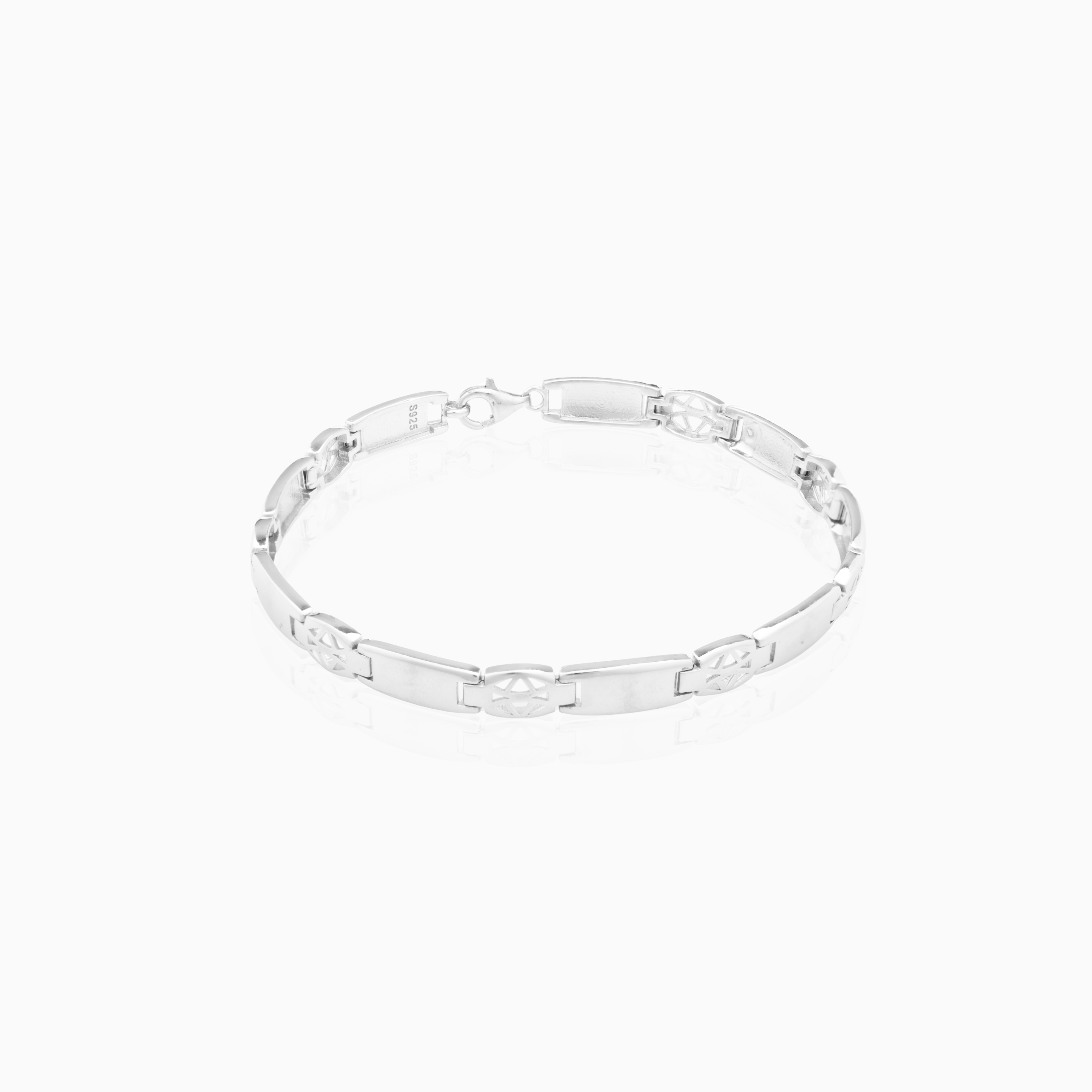 Minimalist sterling silver men’s bracelet