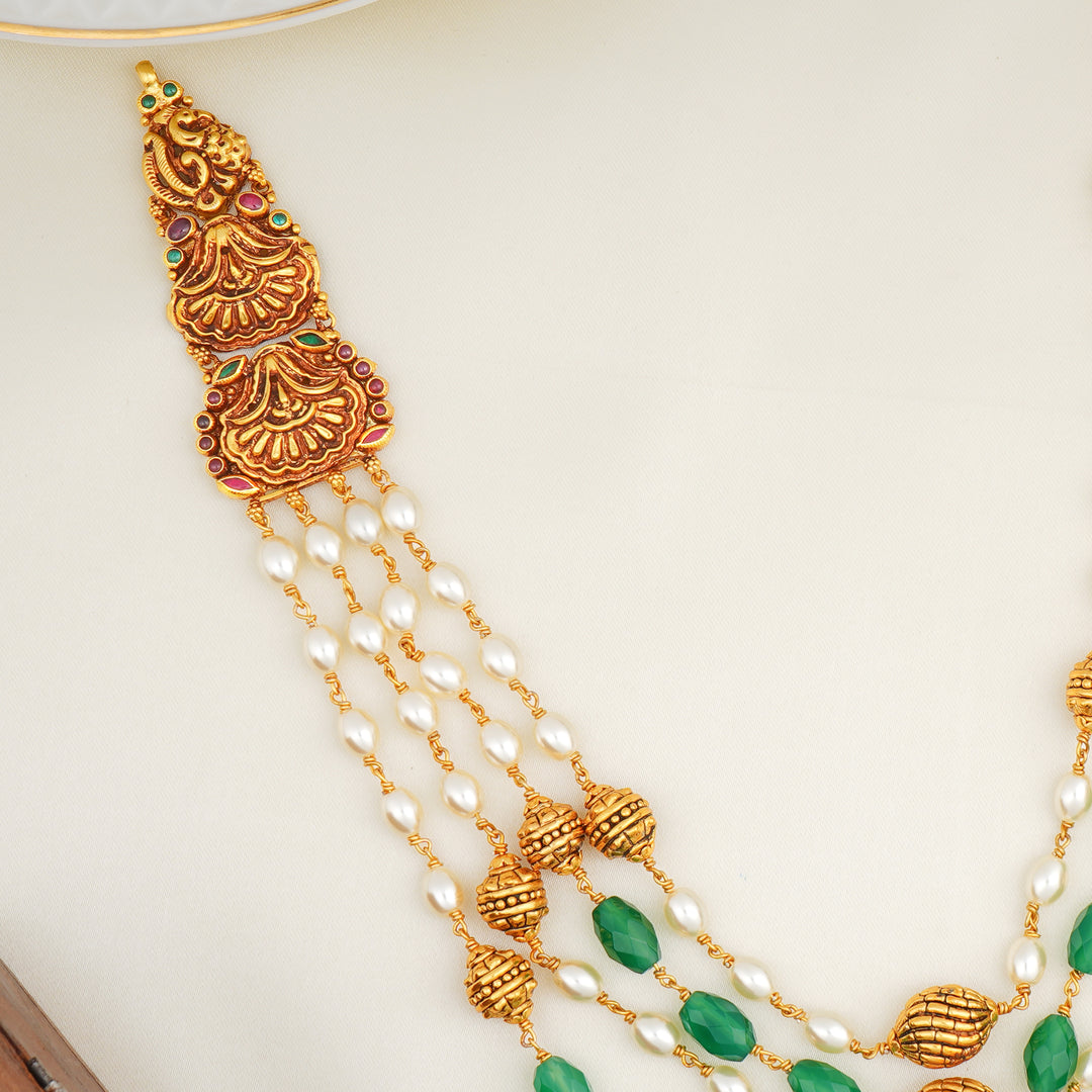 Multi-Strand Haram Necklace with Pearls