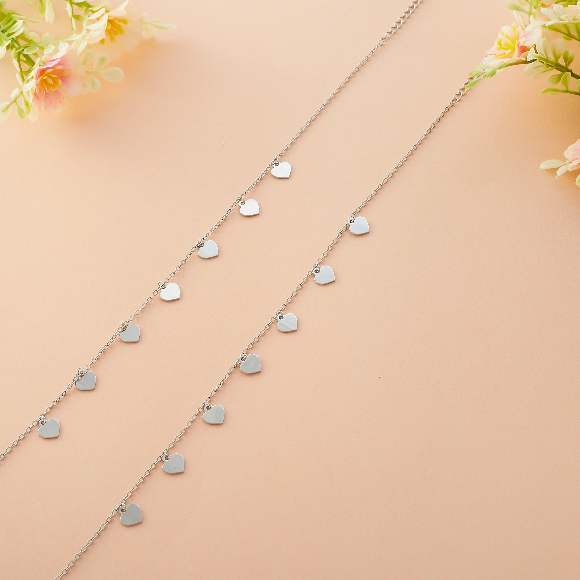 Multi Heart Anklet Ishna