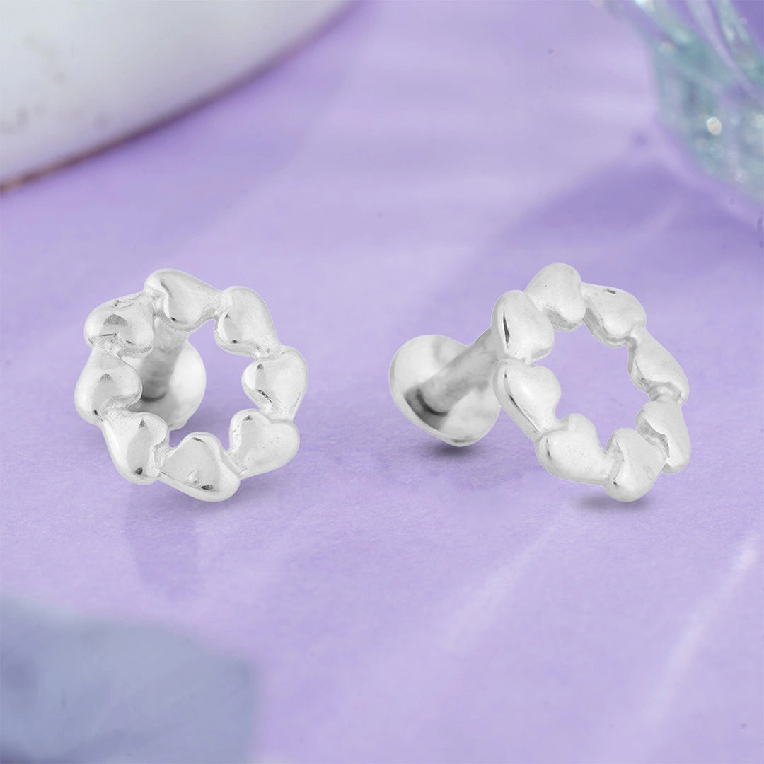 Multiple Heart Circle Designed Stud Ishna