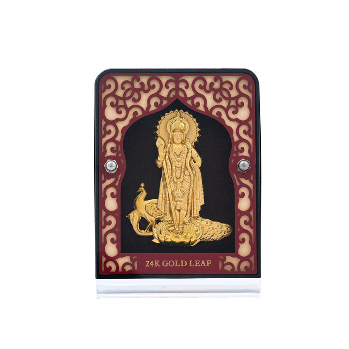 Murugan 24KT Gold Foil Frame Fine Gold Leaf Design