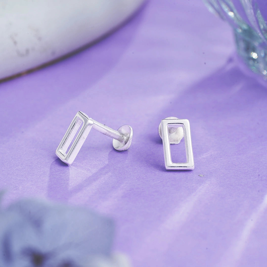 Open Frame Stud Earrings Ishna
