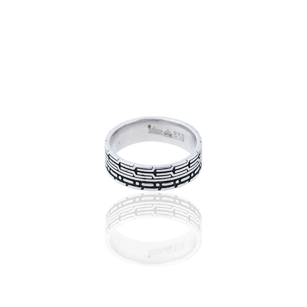 Oxidized Silver Ring Ishna