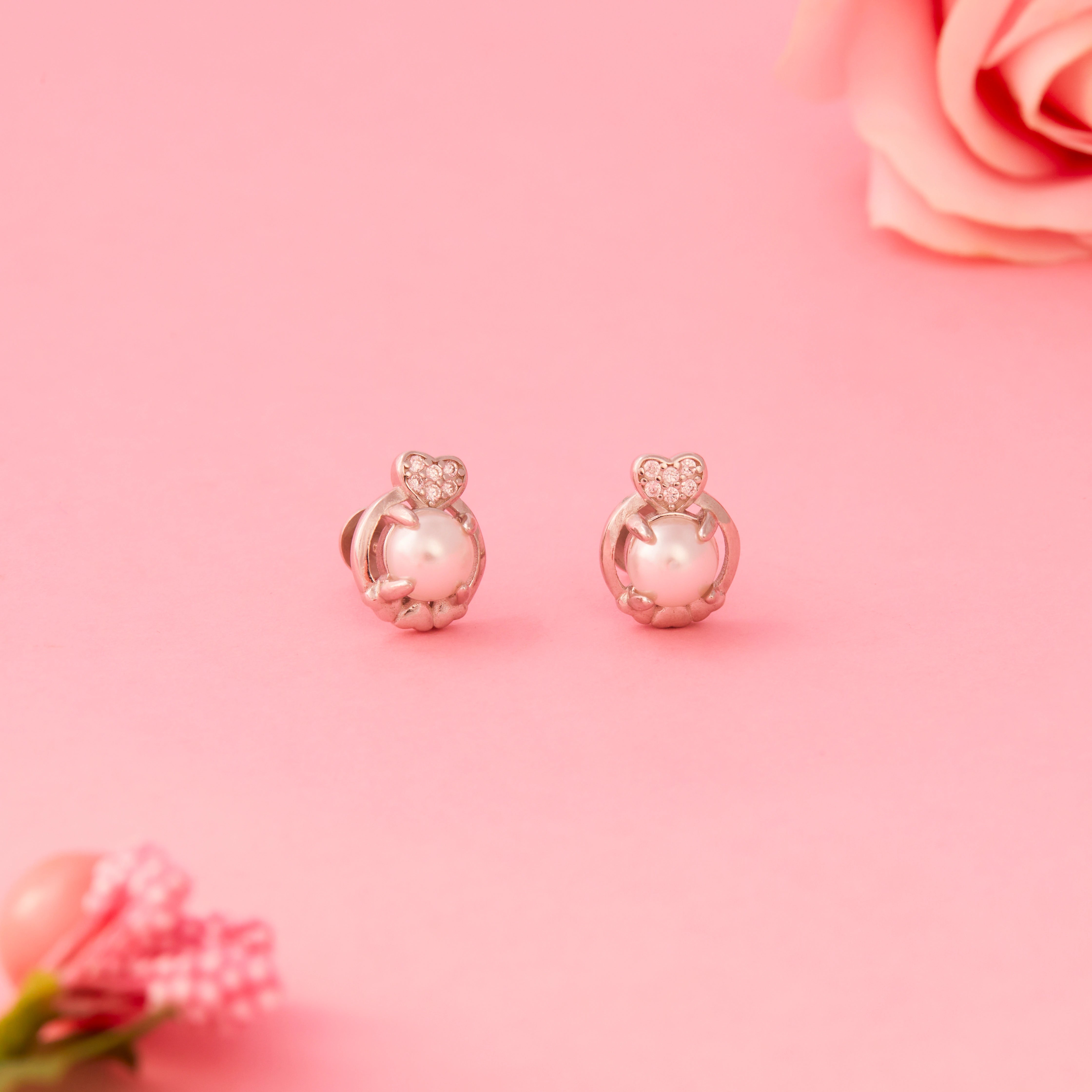 Pearl Halo Earrings Ishna