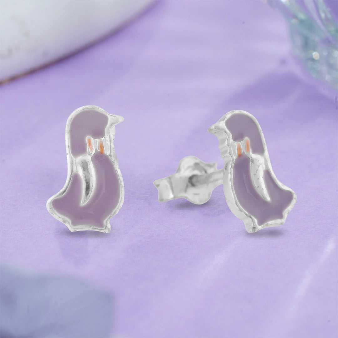 Penguin Designed Kids Studs Ishna