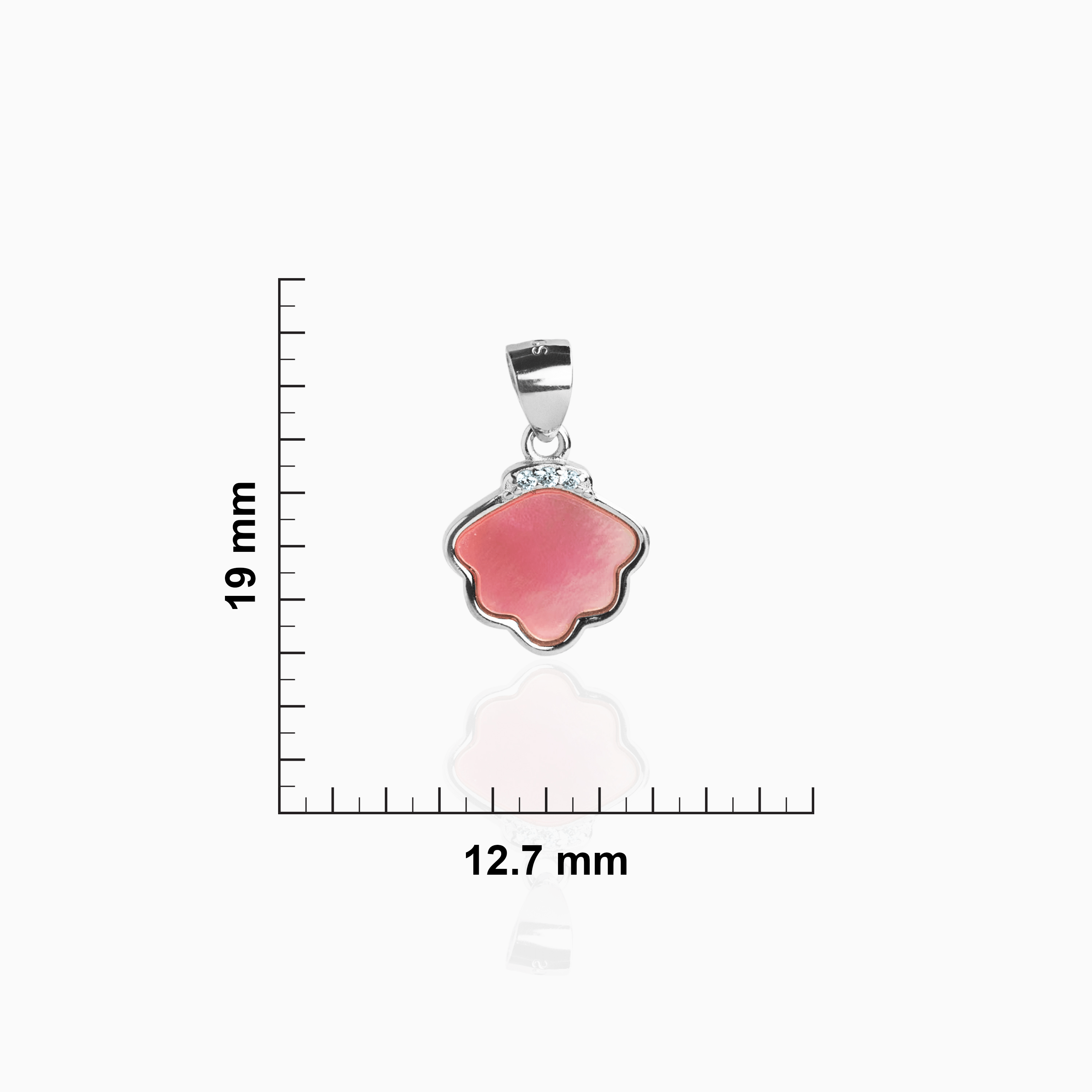 Pink shell stone pendant jewellery