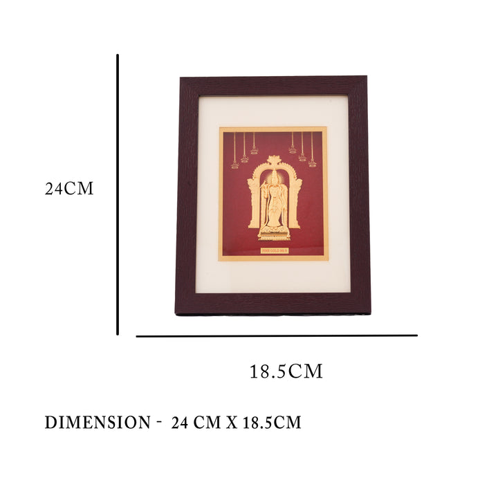 Premium Balaji 24KT Gold Foil Gift for Home Temple
