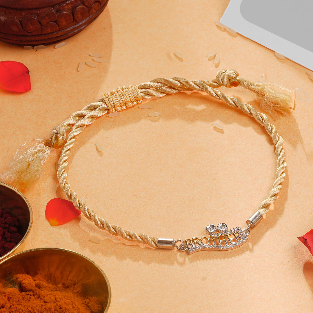 Premium Raksha Bandhan Rakhi for Brother in Sterling Silver