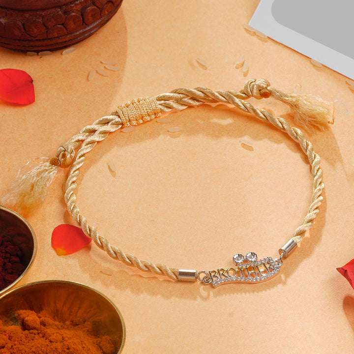 Premium Raksha Bandhan Rakhi for Brother in Sterling Silver