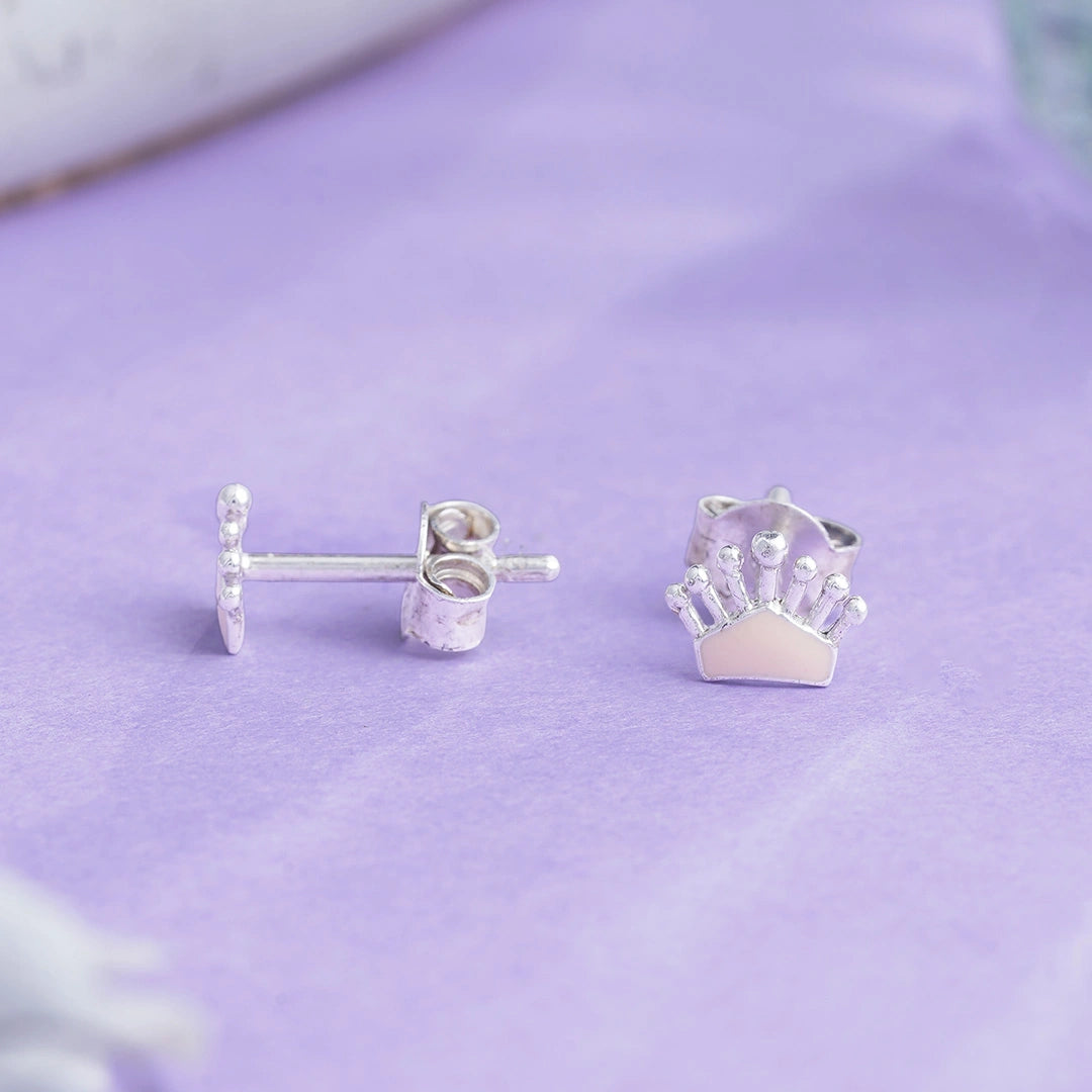 Princess Crown Stud Earrings Ishna