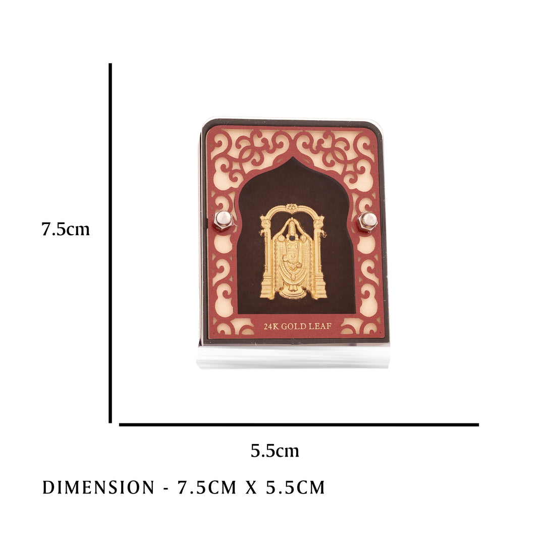 Pure Gold Foil Lord Balaji Frame 