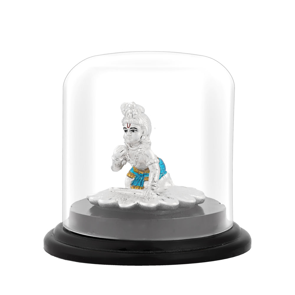Pure Silver Balakrishna Statue with Dome