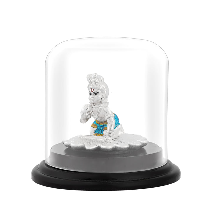 Pure Silver Balakrishna Statue with Dome