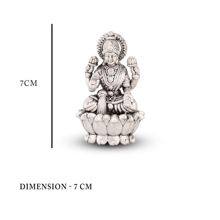 Pure Silver Goddess Lakshmi Statue for Pooja