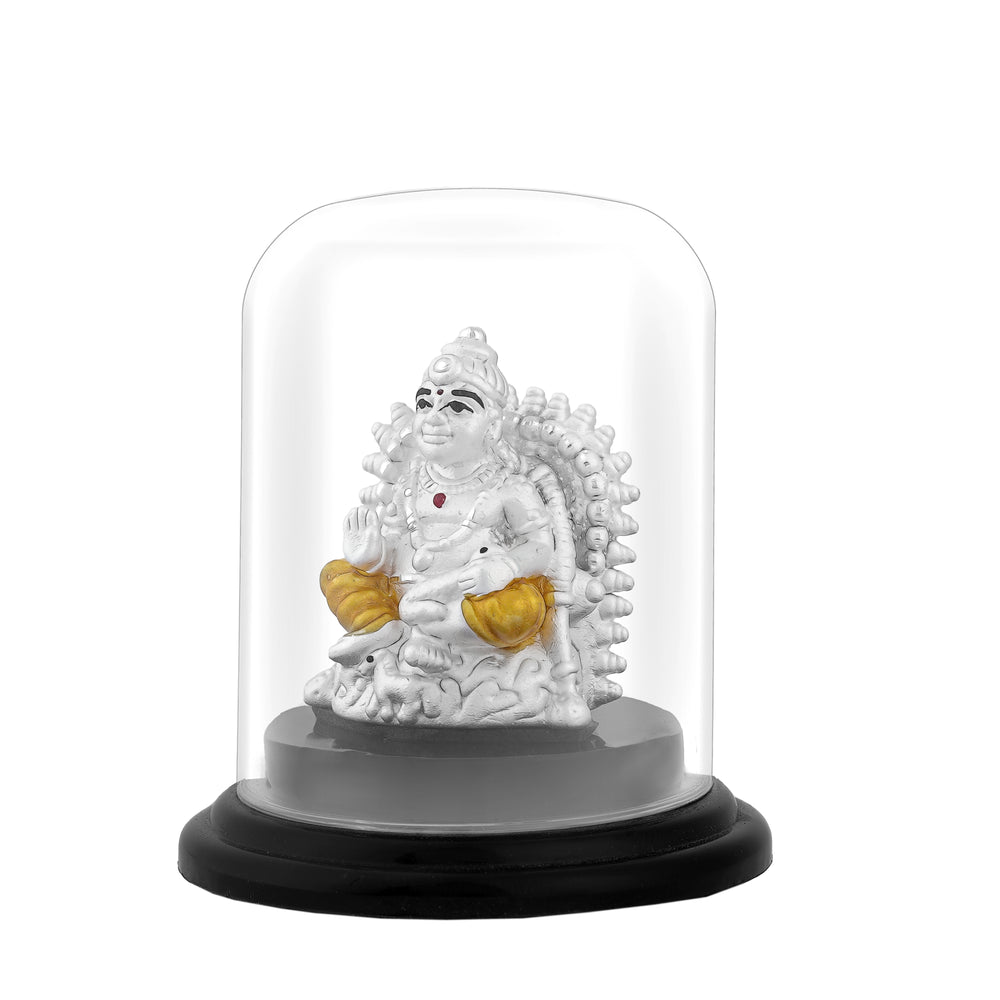 Pure Silver Lord Kubera Statue for Pooja and Vastu