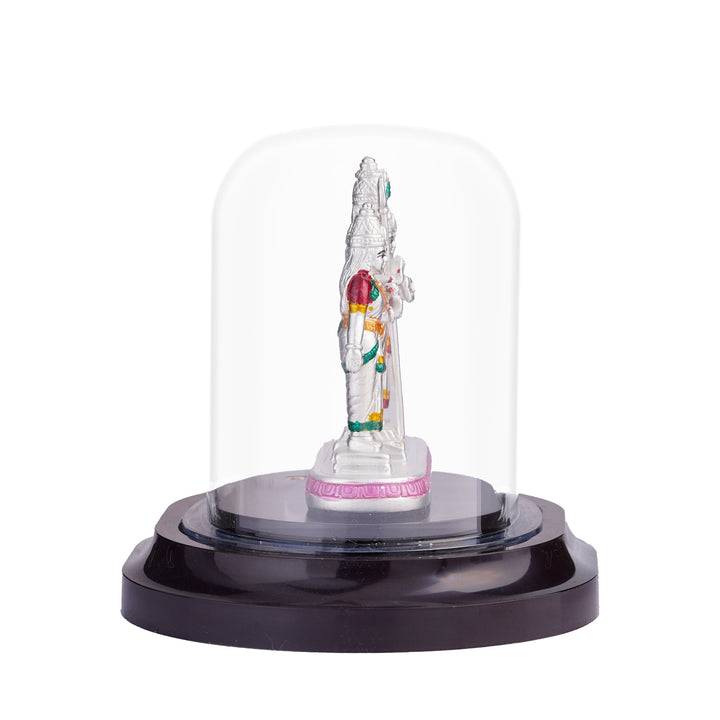 Pure Silver Murugan Valli Dheivanai Statue for Temple Use