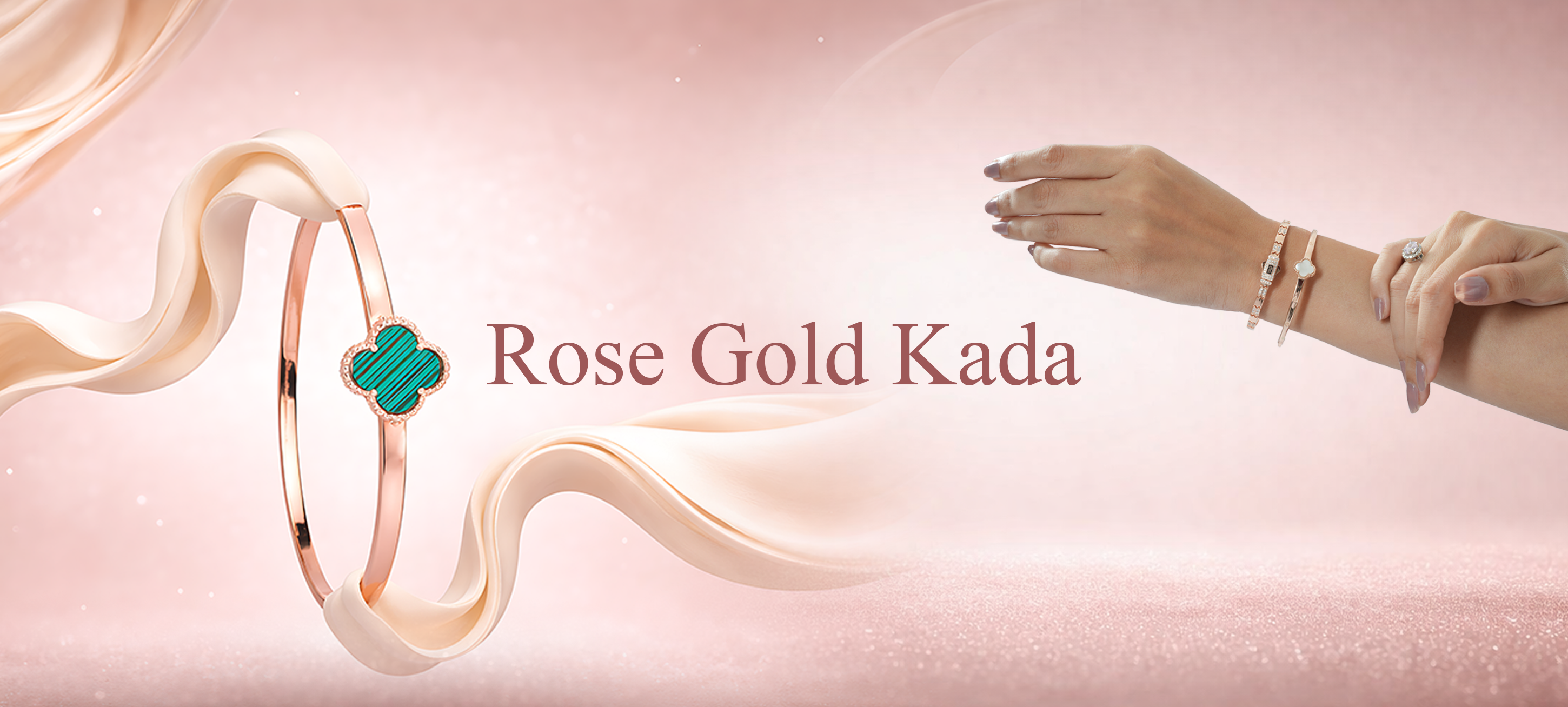 Rose Gold Plated Silver Kada Collection Banner Mobile