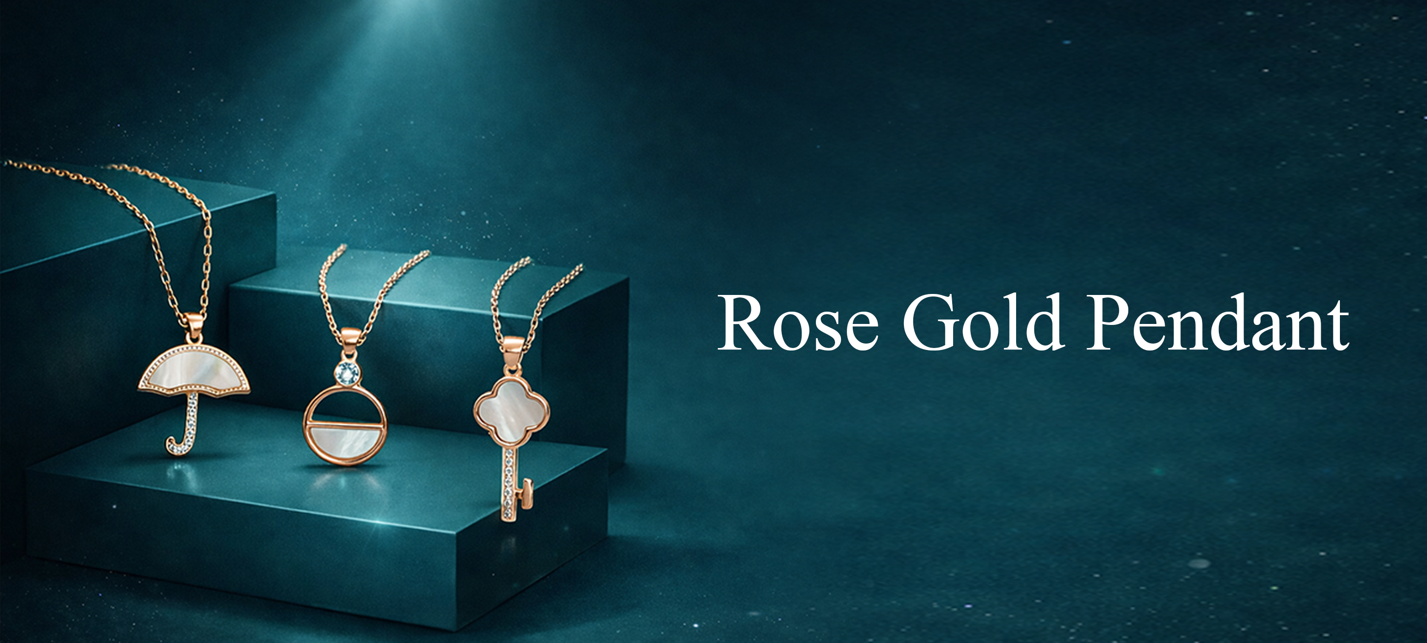 Rose Gold Plated Silver Pendant Collection Banner Mobile