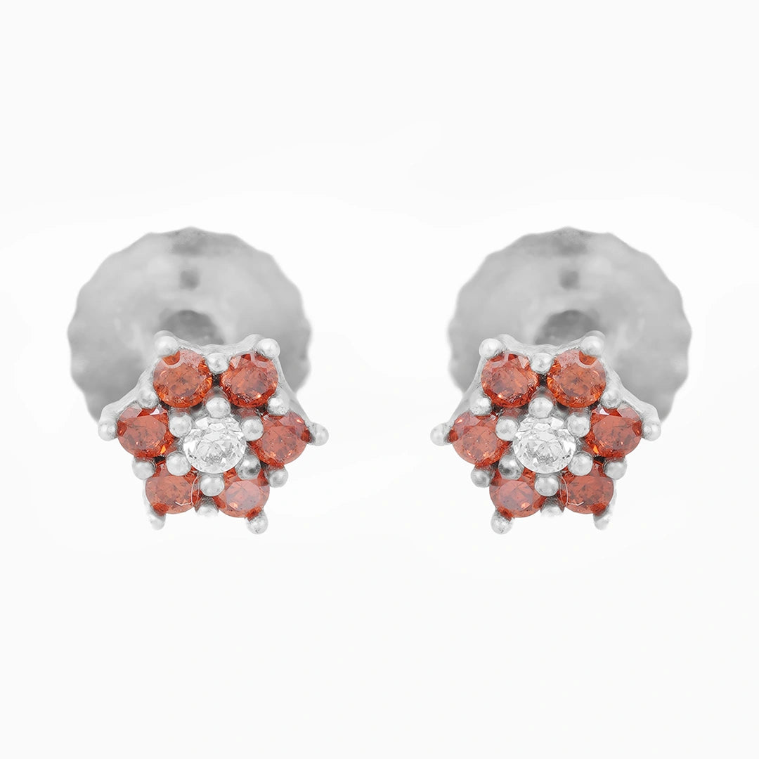 Red Cluster Earrings Ishna