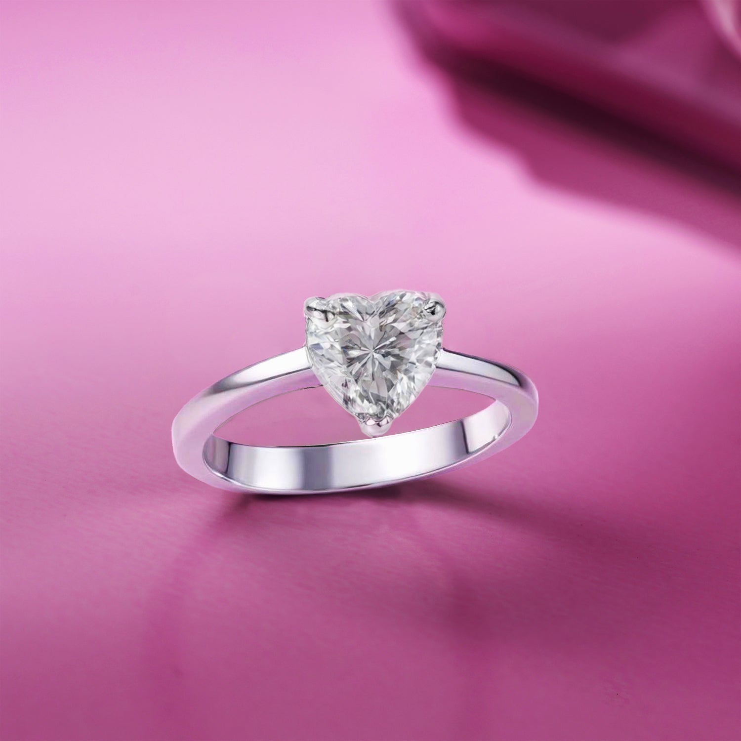 blue teardrop silver ring 