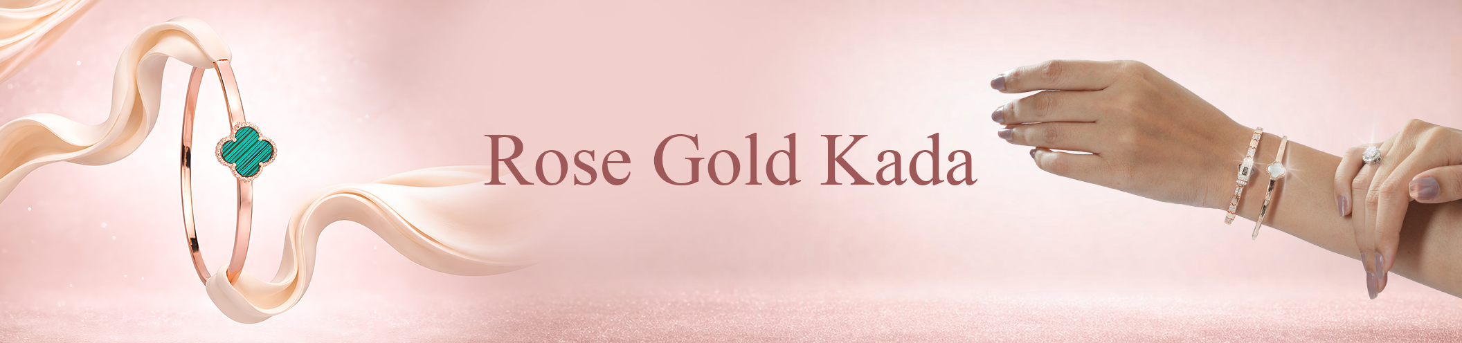 Rose Gold Plated Silver Kada Collection Banner Desktop