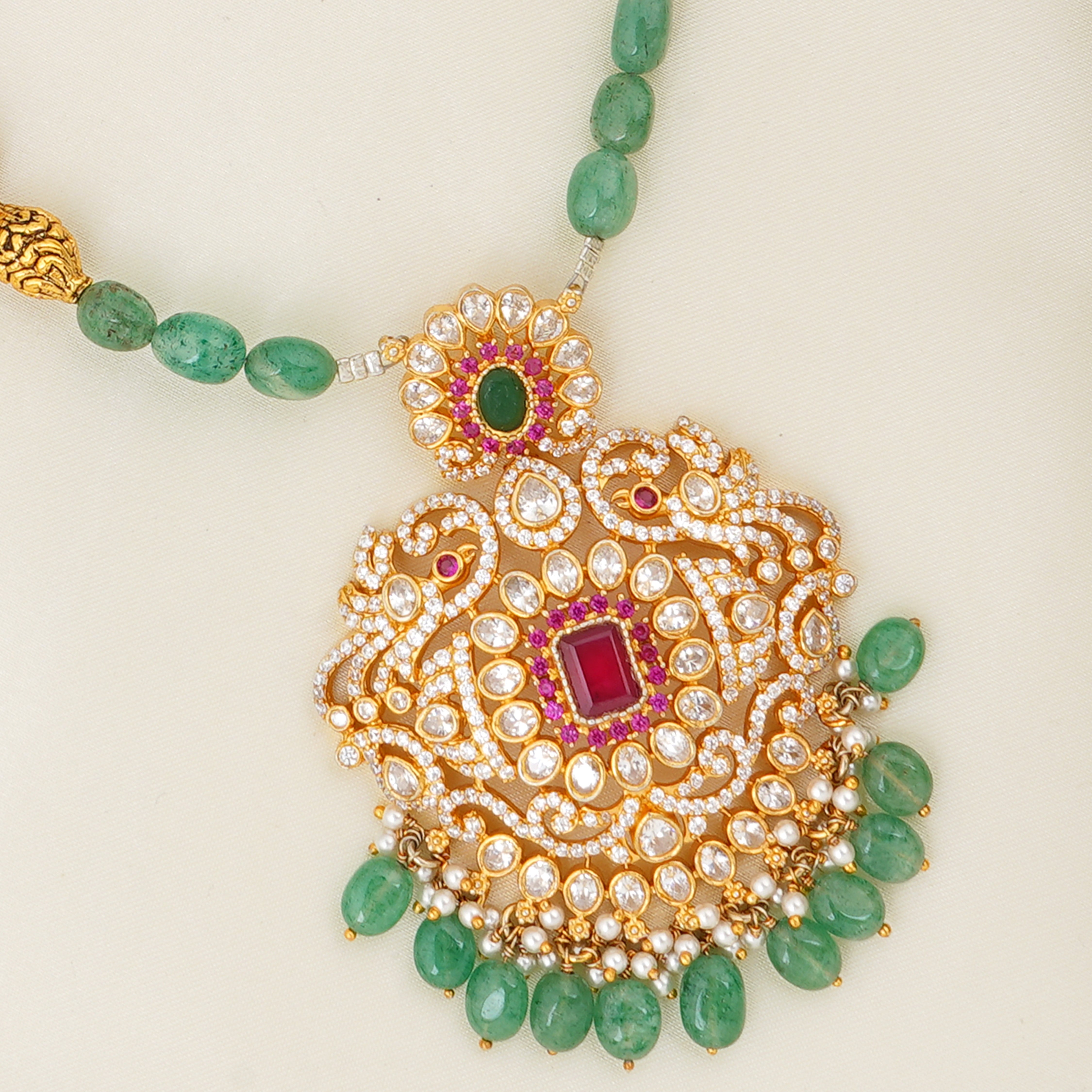 Ruby and Emerald Temple Jewellery