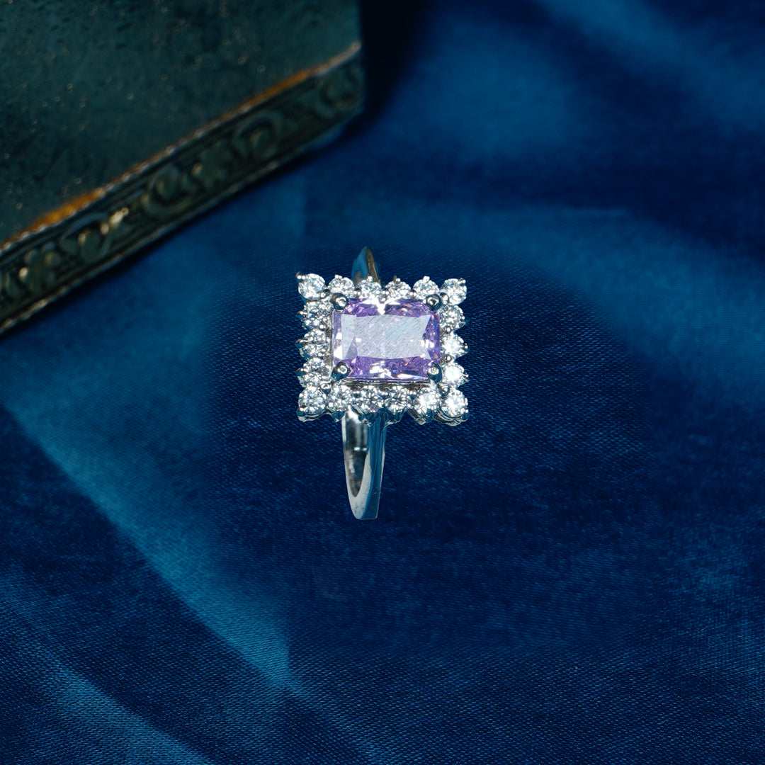 Pink stone ring