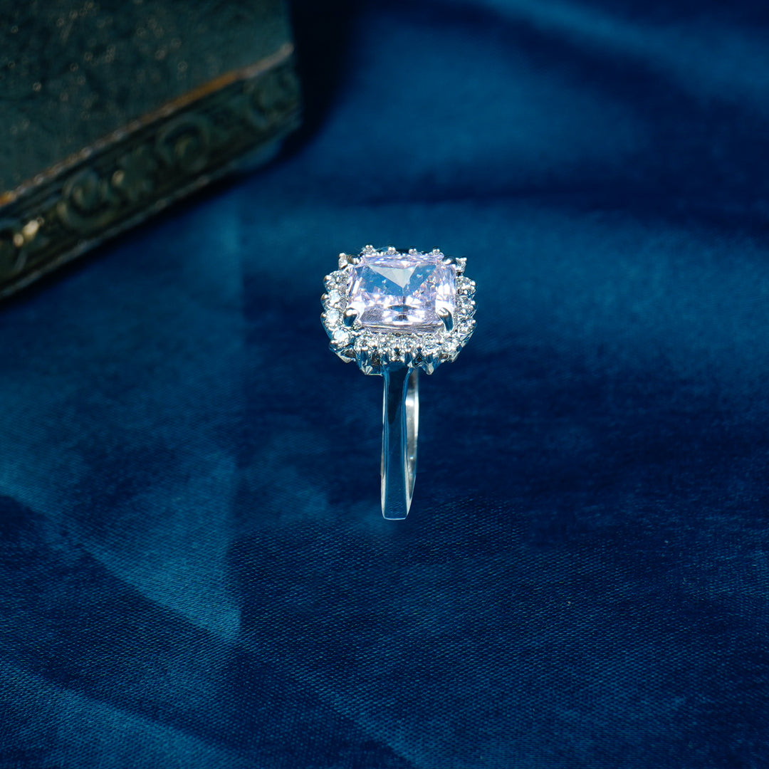 Pink stone ring
