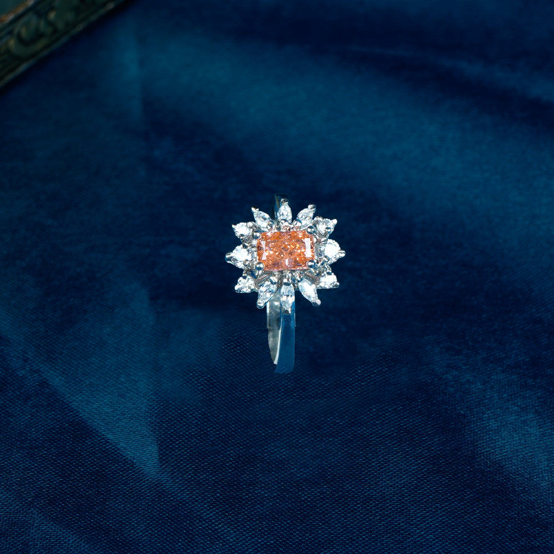 Orange stone ring