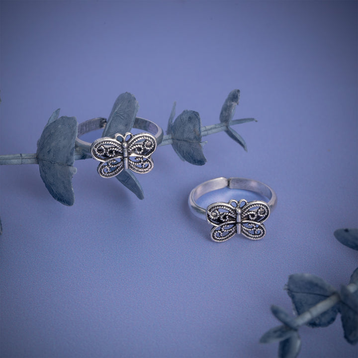 Antique Butterfly Toe Ring