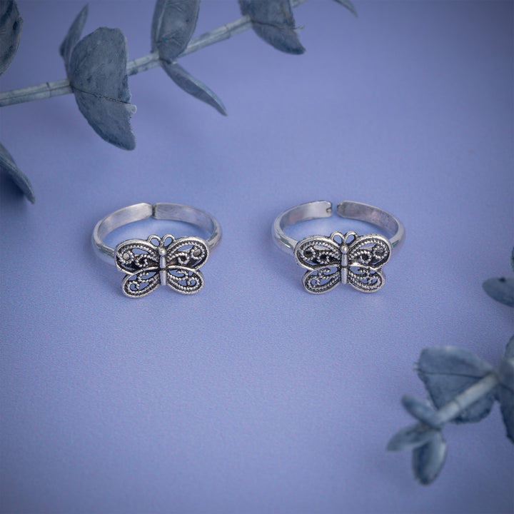 Antique Butterfly Toe Ring