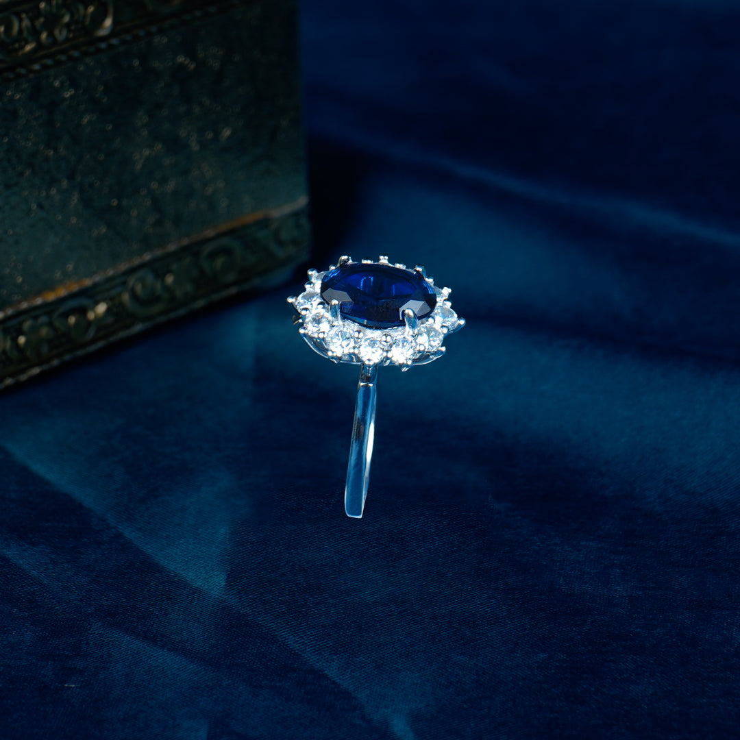 Blue saphire ring