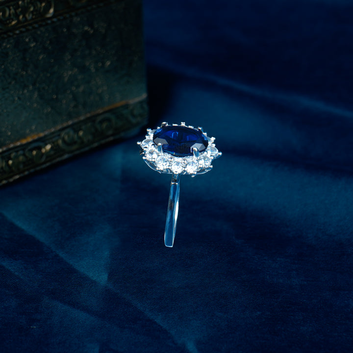 Blue saphire ring